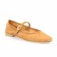 We do Ballerines cuir velours cognac