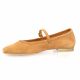 We do Ballerines cuir velours cognac