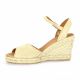 Pao Espadrille cuir velours beige