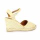 Pao Espadrille cuir velours beige