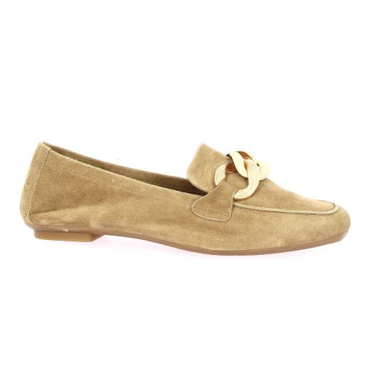 Reqins Mocassins cuir velours naturel