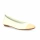 Reqins Ballerines cuir ecru/poudre