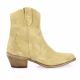 Gianni crasto Boots cuir velours taupe