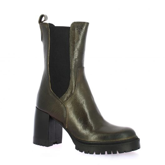 Emanuele crasto Boots cuir kaki