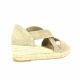 Exit Espadrille cuir velours taupe
