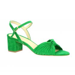 Vidi studio Nu pieds cuir velours vert