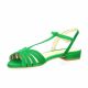 Vidi studio Nu pieds cuir velours vert