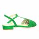 Vidi studio Nu pieds cuir velours vert