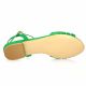 Vidi studio Nu pieds cuir velours vert