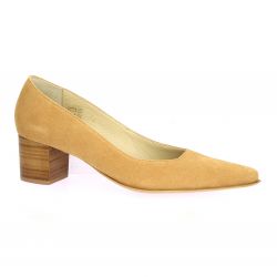 Vidi studio Escarpins cuir velours camel