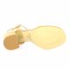 Pao Nu pieds cuir velours camel