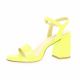 Pao Nu pieds cuir vernis jaune