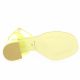 Pao Nu pieds cuir vernis jaune