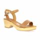 Oh my sandals Nu pieds cuir cognac