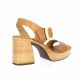 Oh my sandals Nu pieds cuir cognac