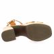 Oh my sandals Nu pieds cuir cognac