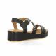 K.mary Nu pieds cuir noir