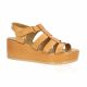 K.mary Nu pieds cuir cognac