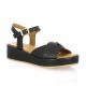 K.mary Nu pieds cuir noir