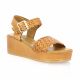 K.mary Nu pieds cuir cognac