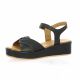 K.mary Nu pieds cuir noir