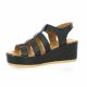 K.mary Nu pieds cuir noir