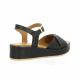 K.mary Nu pieds cuir noir