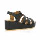 K.mary Nu pieds cuir noir