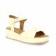 K.mary Nu pieds cuir beige