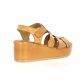K.mary Nu pieds cuir cognac