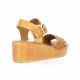 K.mary Nu pieds cuir cognac