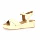 K.mary Nu pieds cuir beige