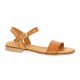 Eva frutos Nu pieds cuir cognac