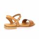 Eva frutos Nu pieds cuir cognac