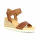 Creator Nu pieds cuir cognac