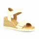 Creator Nu pieds cuir laminé champagne