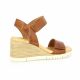 Creator Nu pieds cuir cognac