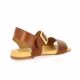 Creator Nu pieds cuir cognac