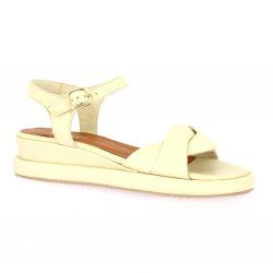 Reqins Nu pieds cuir beige