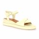 Reqins Nu pieds cuir beige