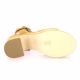 Pao Nu pieds cuir velours camel