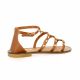 Sweet lemon Nu pieds cuir cognac