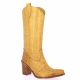 Emanuele crasto Bottes cuir tresse camel