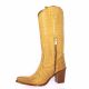 Emanuele crasto Bottes cuir tresse camel