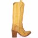 Emanuele crasto Bottes cuir tresse camel