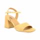 Pao Nu pieds cuir velours camel