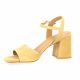 Pao Nu pieds cuir velours camel