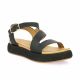 Inuovo Nu pieds cuir noir