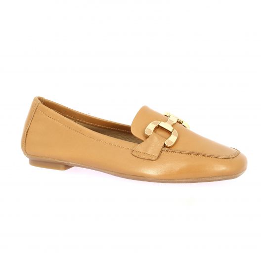 Reqins Mocassins cuir camel