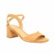 We do Nu pieds cuir velours camel